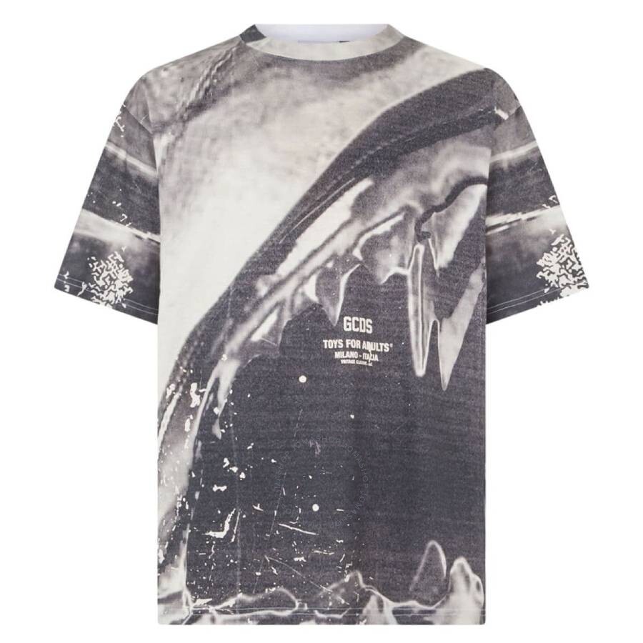 Gcds Morso Print Oversized Cotton T-shirt