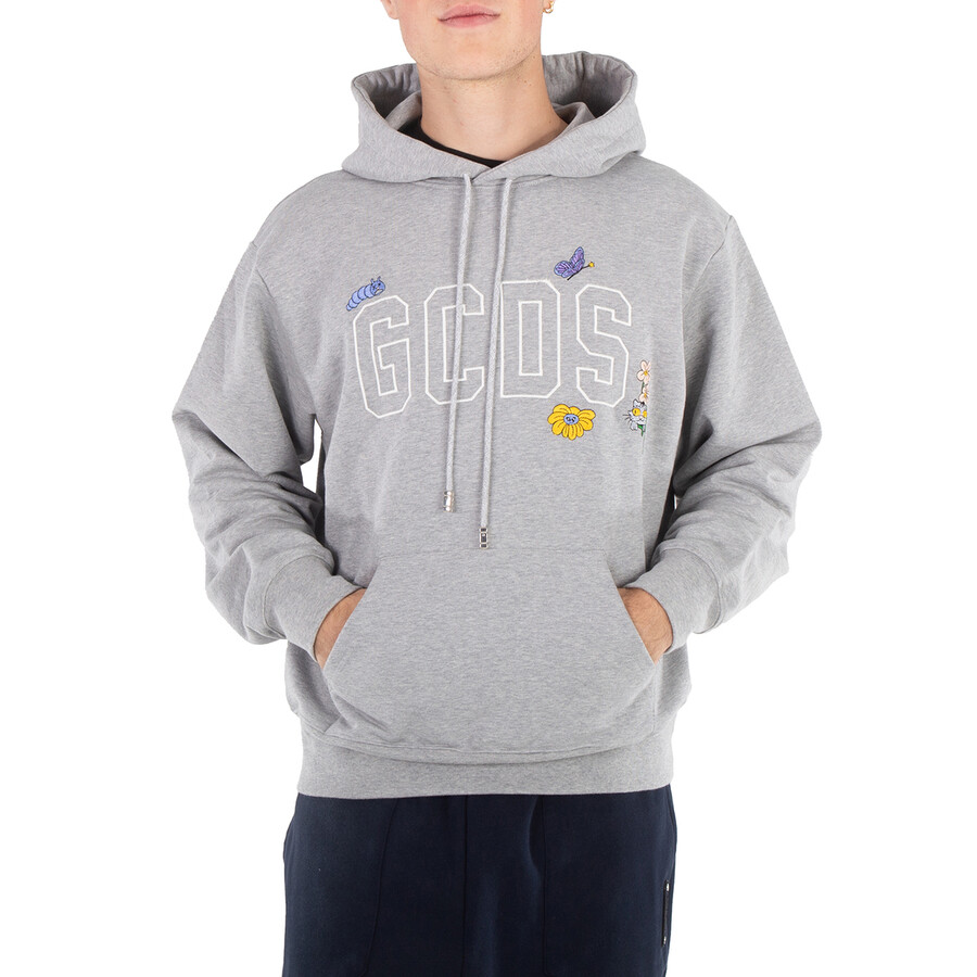 Oversized Logo Enmbroidered Hoodie, Size Medium