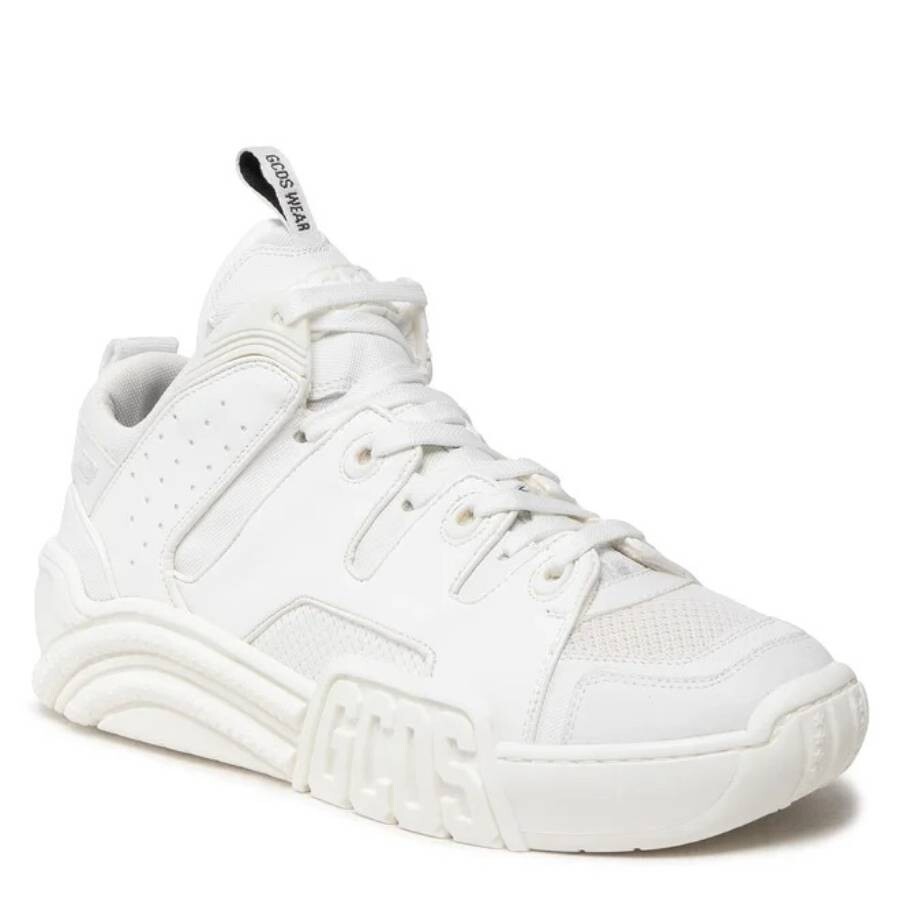 Gcds Slim Skate Lace-up Sneakers In White
