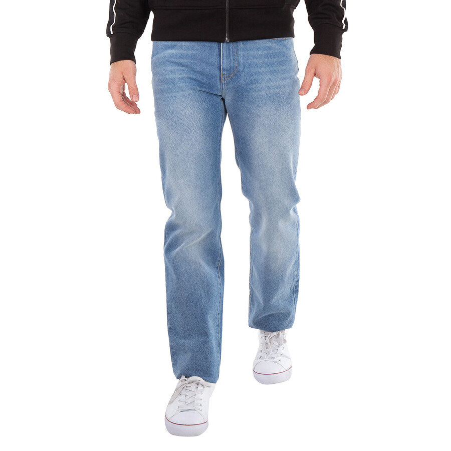 Straight-Cut Denim Jeans