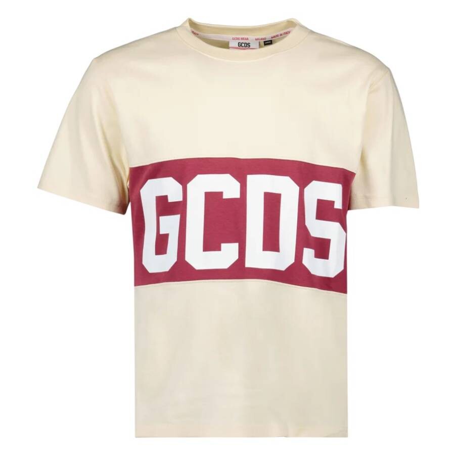 Stripe Logo Band Cotton T-Shirt