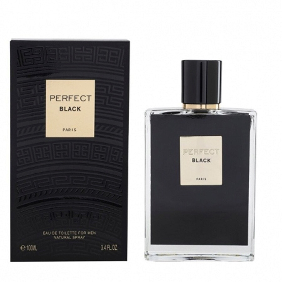 Geparlys Men's Perfect Black Edt Spray 3.4 oz Fragrances 3700134410924