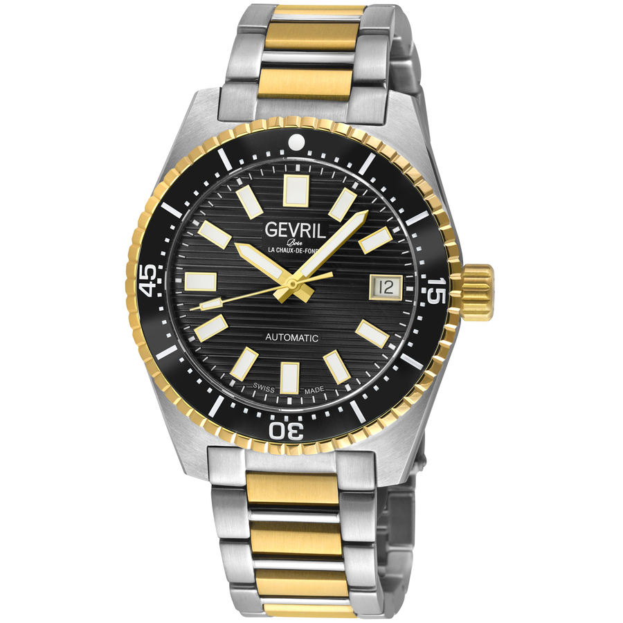 Gevril Atlantic Avenue Automatic Black Dial Men's Watch 47204B
