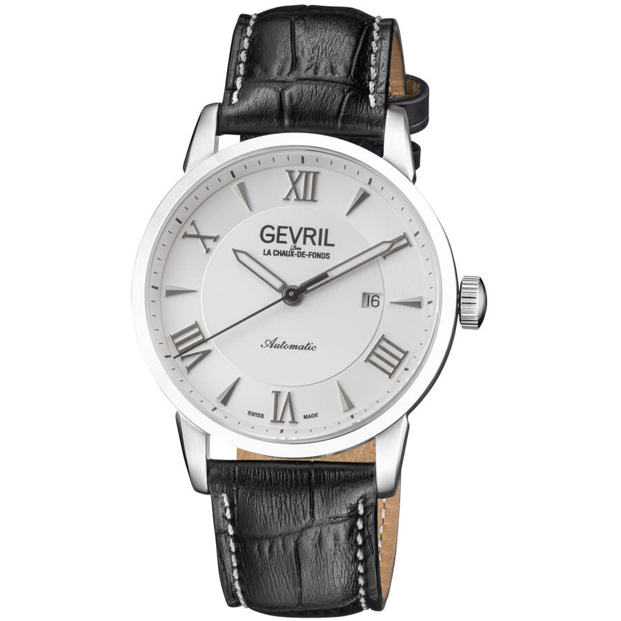 Gevril Canal St Automatic White Dial Men's Watch 46300 840840124777