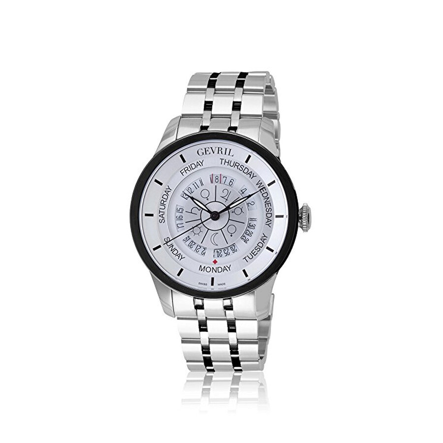 Gevril Columbus Circle Silver Dial Automatic Men's Watch 2002B
