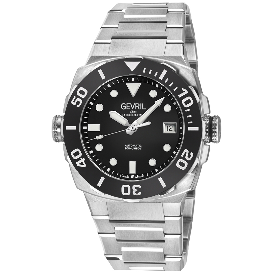 Gevril Fortuna Automatic Black Dial Men's Watch 47405B