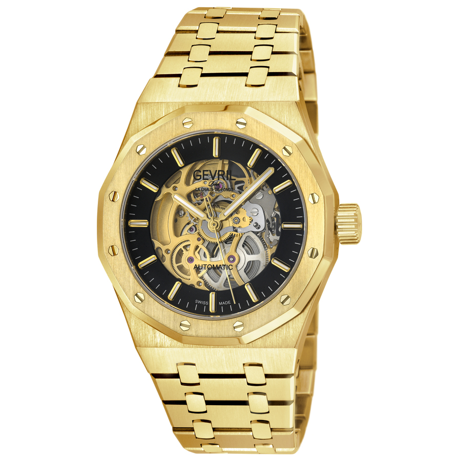 Gevril Gotham Automatic Black Dial Men's Watch 49420B 840840147899