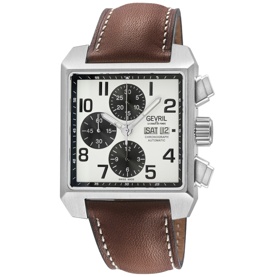 Gevril Herald Square White Dial Men's Watch 44703 840840148537