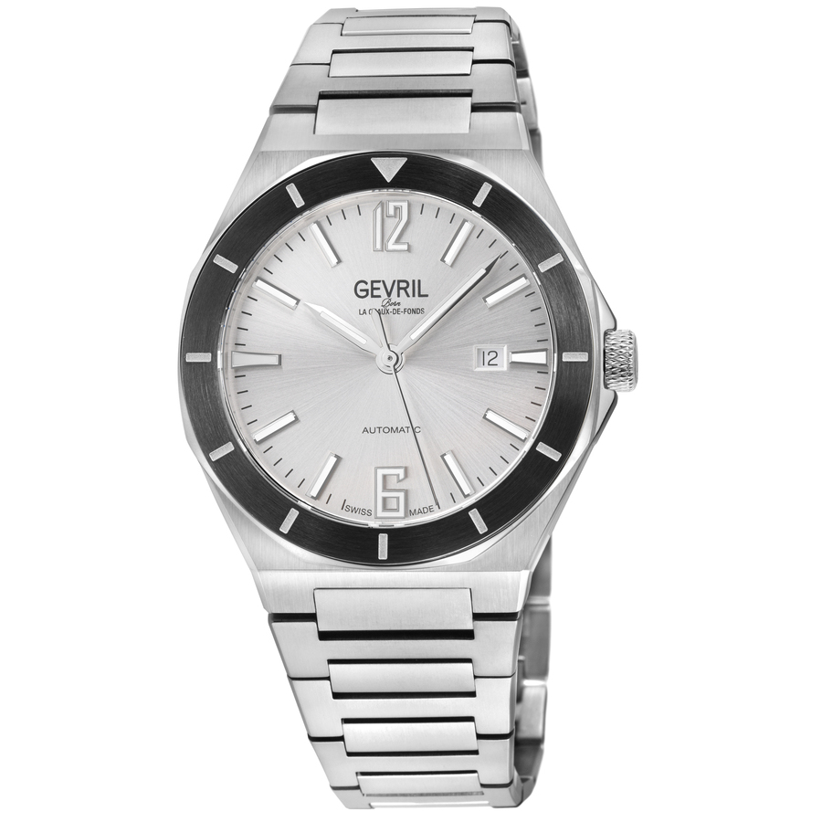 Gevril High Line Automatic Silver Dial Men's Watch 48404B
