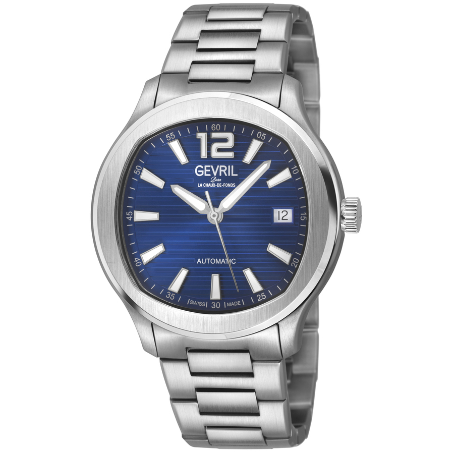 Gevril Stuyvesant Automatic Blue Dial Men's Watch 49802b
