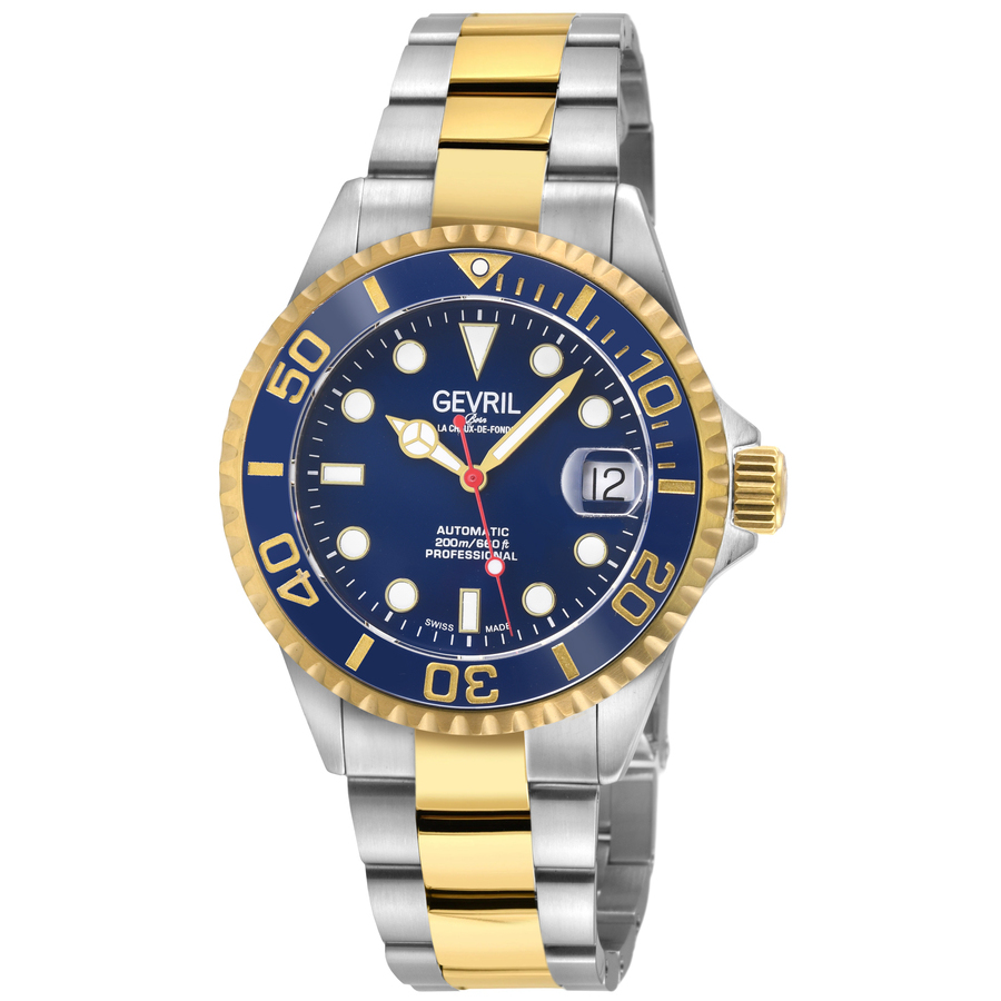 Gevril Wall Street Automatic Blue Dial Men display picture 1