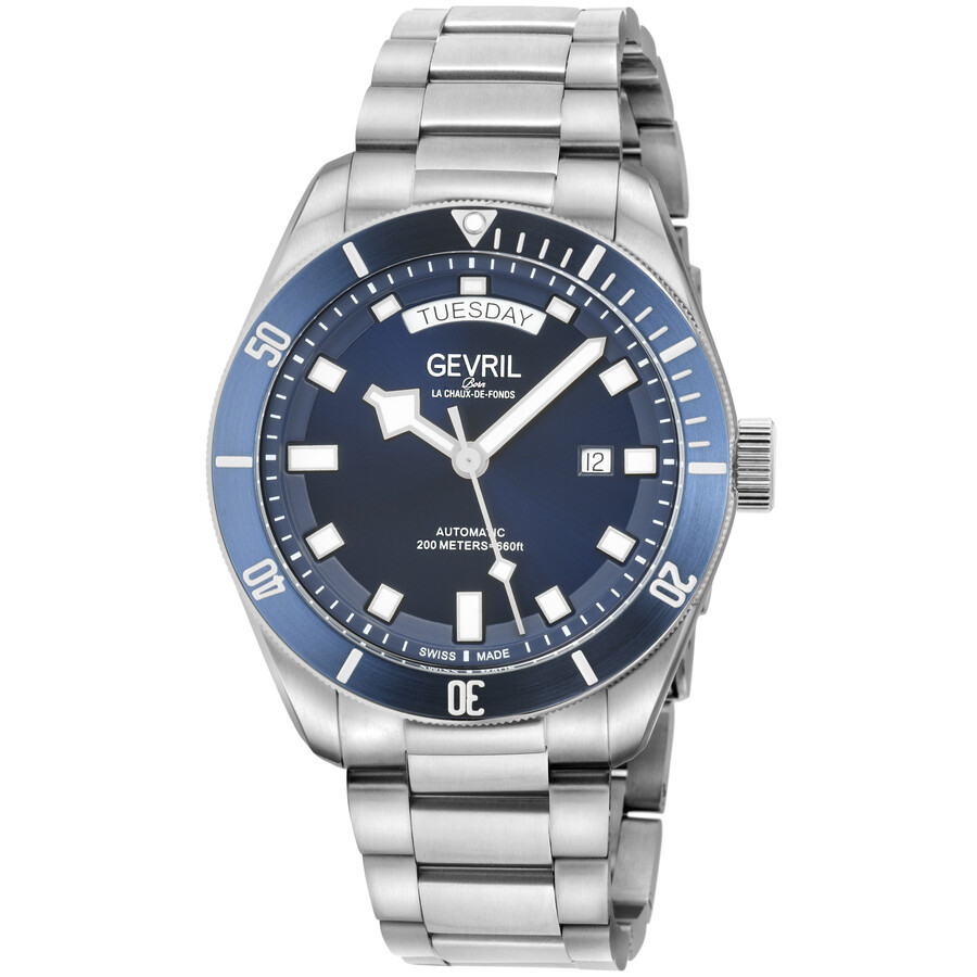 Gevril Yorkville Automatic Blue Dial Men's Watch 48631B