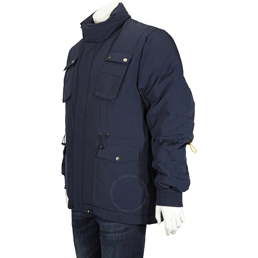 Shop Geym Men's Blue Down Pockets Jacket