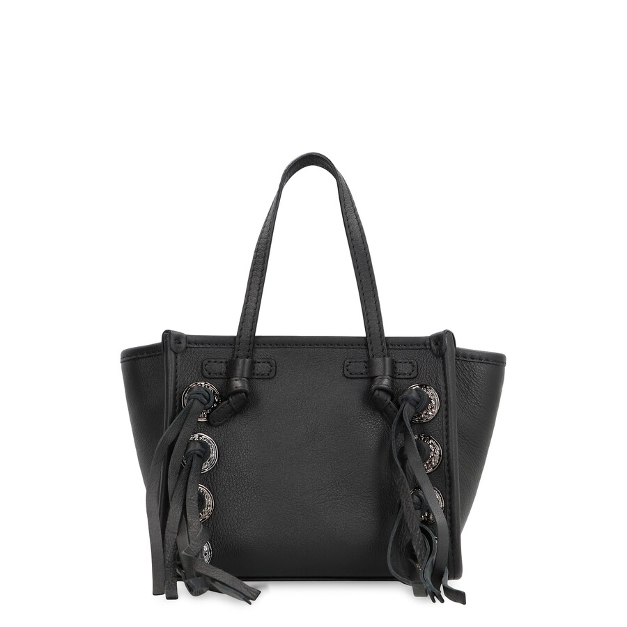 Gianni Chiarini Miss Marcella Leather Mini Handbag In Black