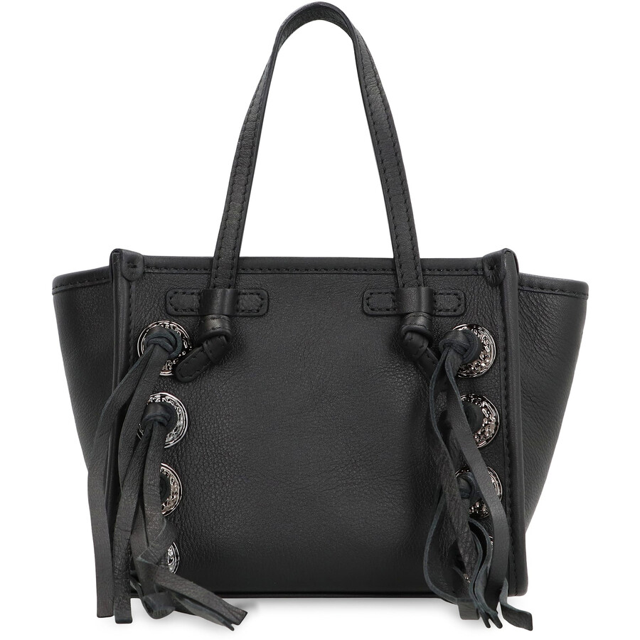 Gianni Chiarini Miss Marcella Leather Mini Handbag In Black