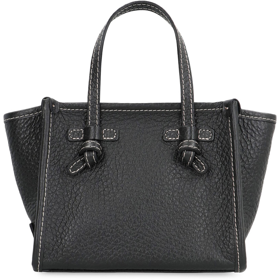 Gianni Chiarini Miss Marcella Leather Mini Handbag In Black