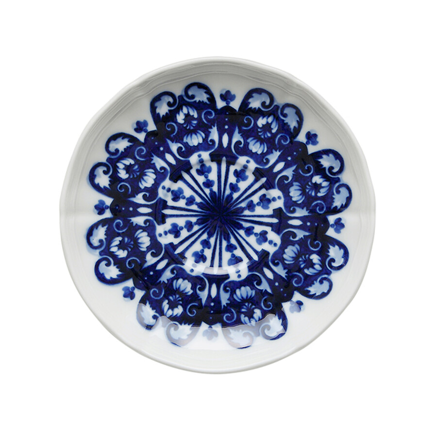 Ginori 1735 Babele Blu Tea Saucer In N/a