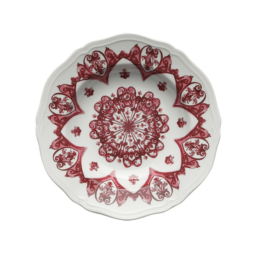 Ginori 1735 Babele Rosso Soup Plate In Rosso/red