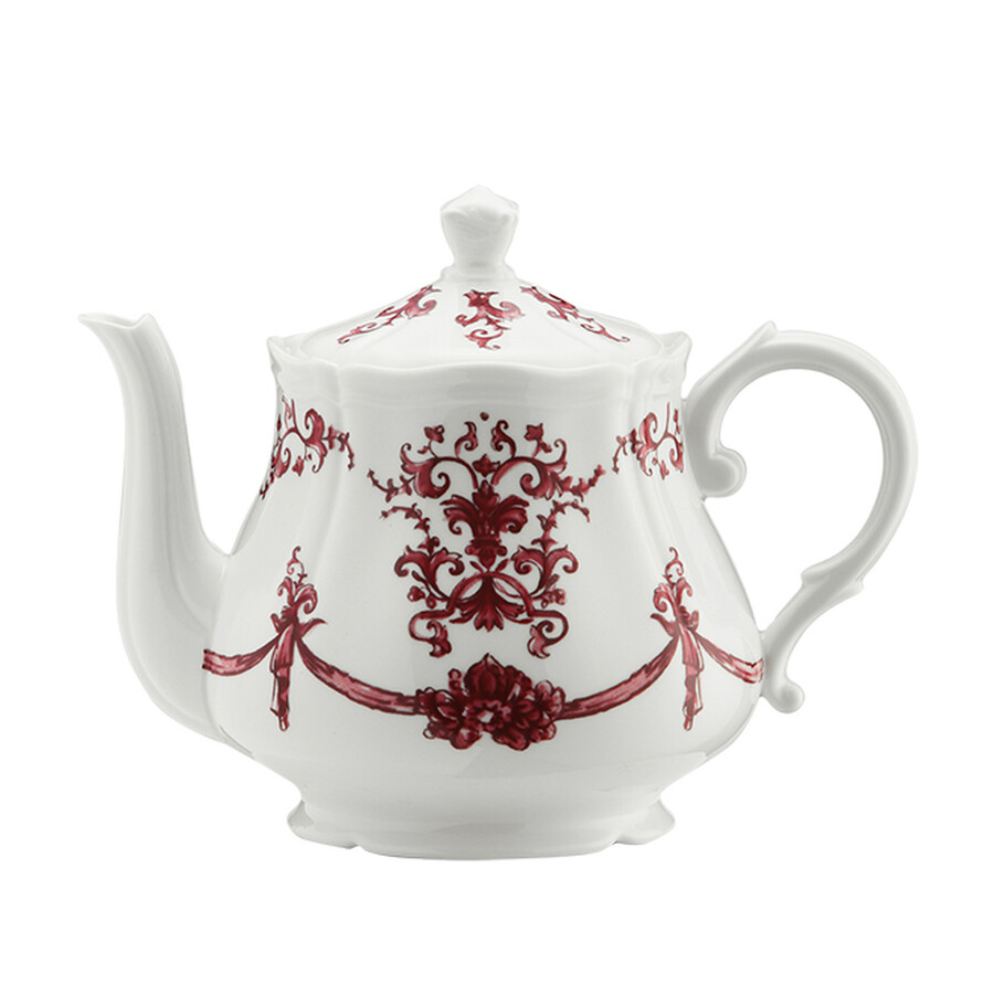 Ginori 1735 Babele Rosso Teapot With Cover In Rosso/red