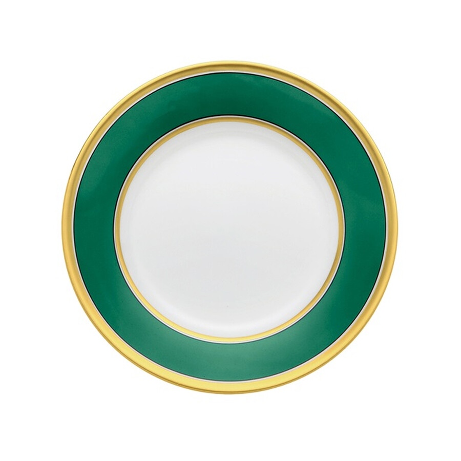 Ginori 1735 Flat Bread Plate Contessa Smeraldo In N/a