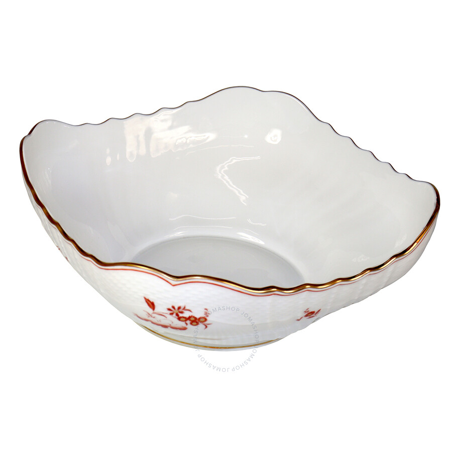 Ginori 1735 Galli Rossi Squared Salad Bowl In N/a