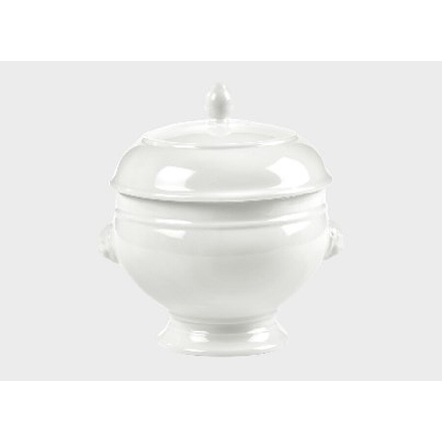 Ginori 1735 Oggetti Tureen With Grotesque Masks And Cover In White
