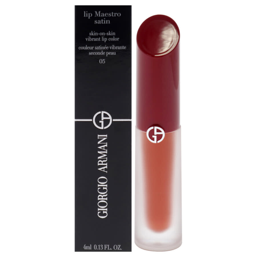 Giorgio Armani Ladies Lip Maestro Satin Lipstick 0.13 oz 05 Night Out Makeup 3614273749688 In Transparent