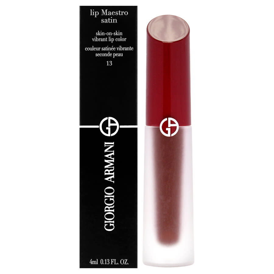 Giorgio Armani Ladies Lip Maestro Satin Lipstick 0.13 oz 13 Gala Night Makeup 3614273749572 In Multi