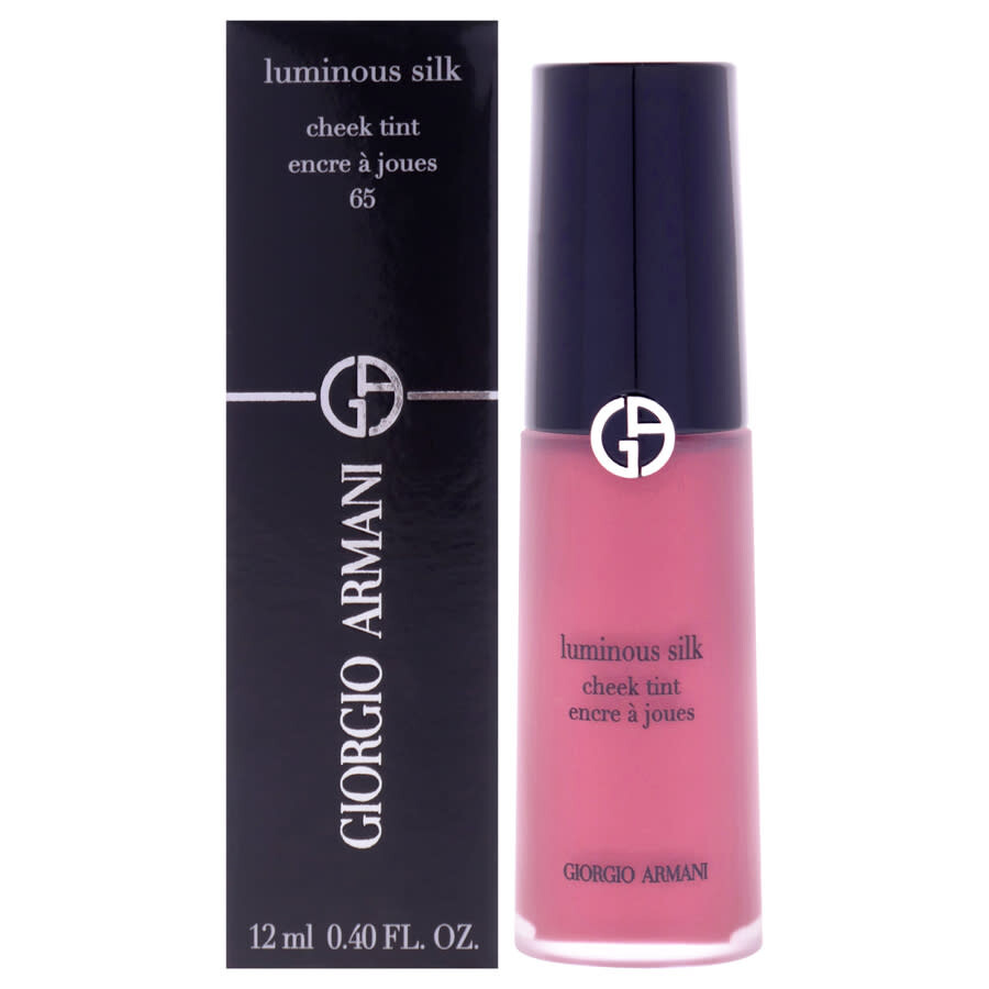Giorgio Armani Ladies Luminous Silk Cheek Tint Blush 0.4 oz 65 Intense Berry Makeup 3614274190878 In Red