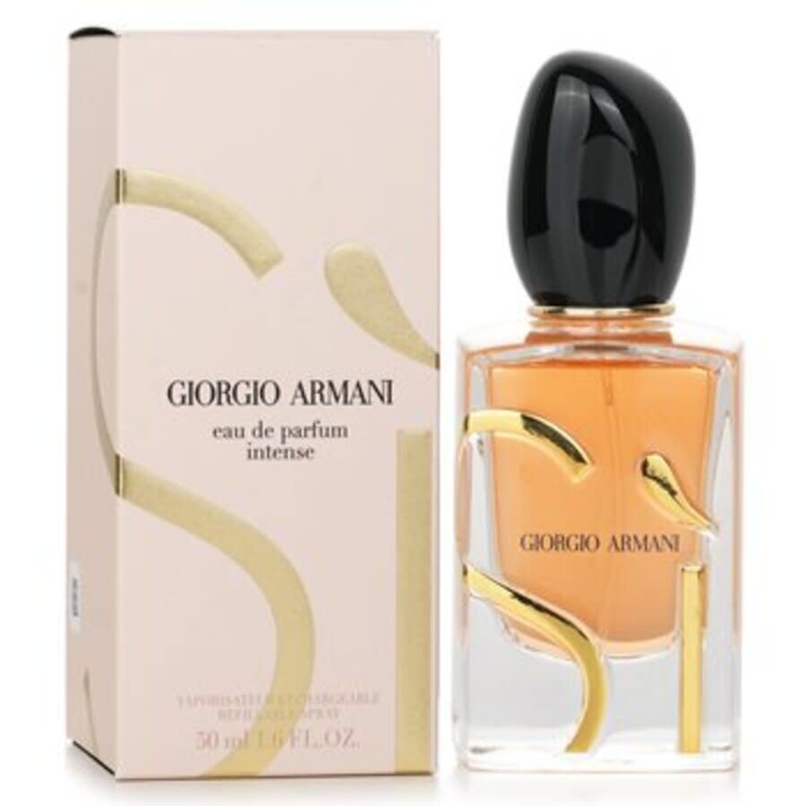 Giorgio Armani Ladies Si Eau De Parfum Intense Edp 1.7 oz Fragrances 3614273734790 In Black