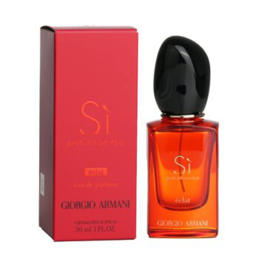 Giorgio Armani Ladies Si Passione Eclat Edp Spray 1.0 oz Fragrances 3614273604901 In Black / White