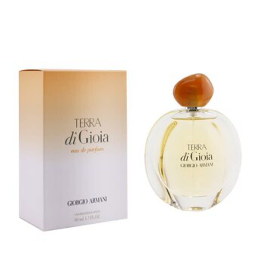 Shop Giorgio Armani Ladies Terra Di Gioia Edp Spray 1.7 oz Fragrances 3614273347877 In Amber / Orange / Spring