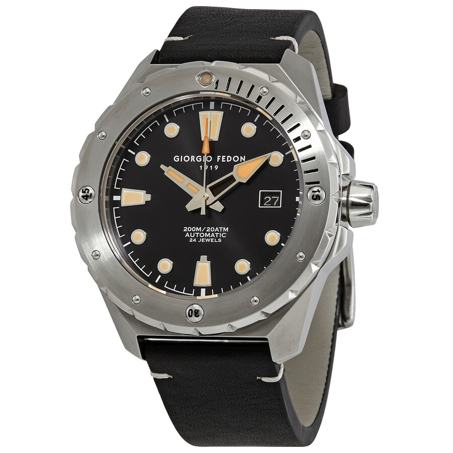 Fedon 1919 Ocean Walker Automatic Black Dial Men's Watch