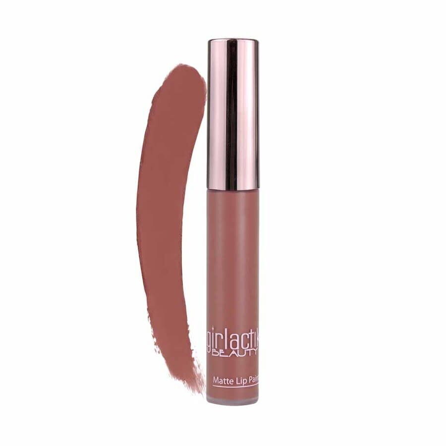 Girlactik Ladies Long Lasting Matte Lip Paint Liquid Lipstick Liquid 1 oz Playful - Brown Mauve Make In Multi