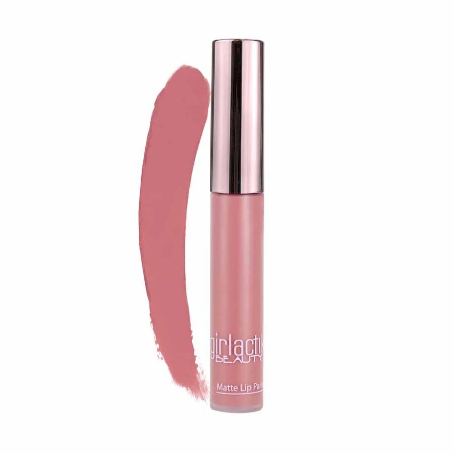 Girlactik Ladies Long Lasting Matte Lip Paint Liquid Lipstick Liquid 1 oz Sweet - Pink Nude Makeup 6 In Multi