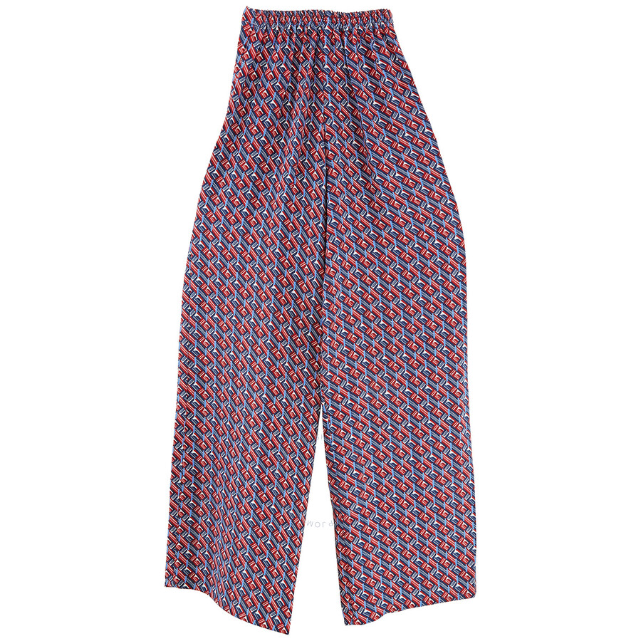Giuliva Heritage Collection Amanda Wide Leg Trousers In Multicolor