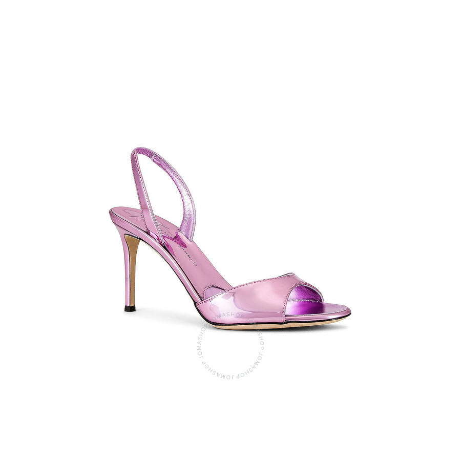Giuseppe Zanotti Basic 85 Slingback Metallic Sandals