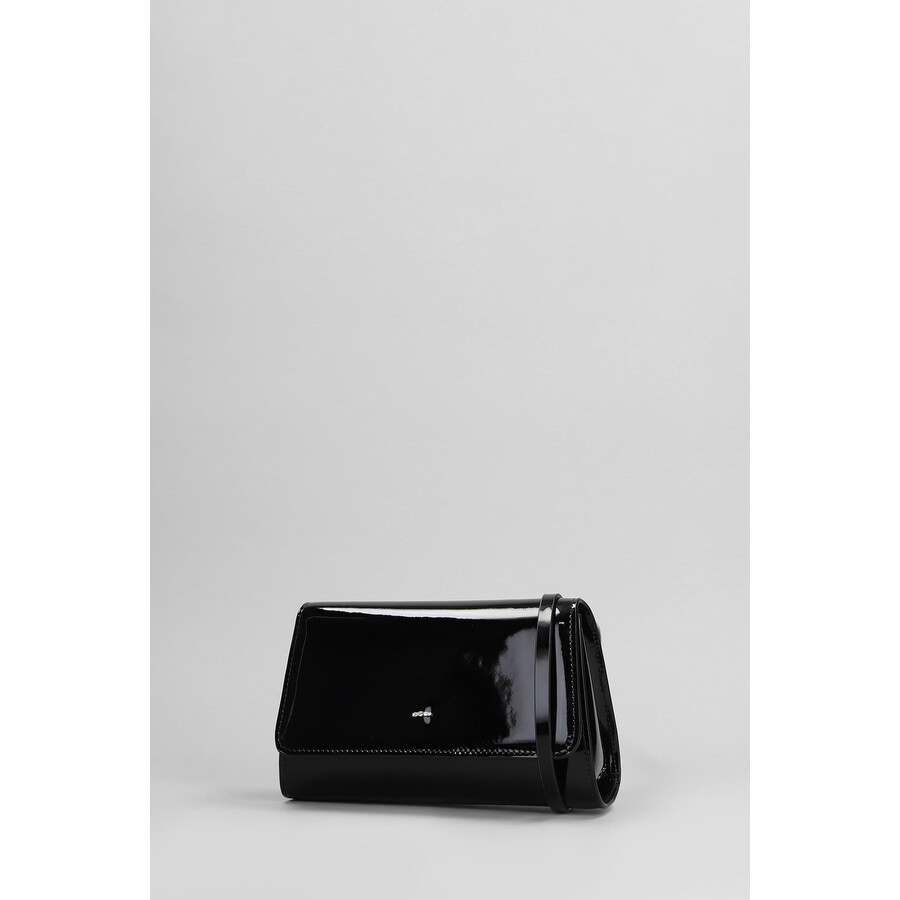 Giuseppe Zanotti Cleopatra Clutch In Black Patent Leather In Black