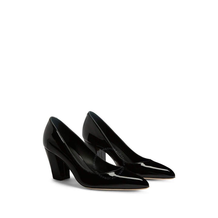 Giuseppe Zanotti Femiy 70 Mm Patent-effect Pumps In Black