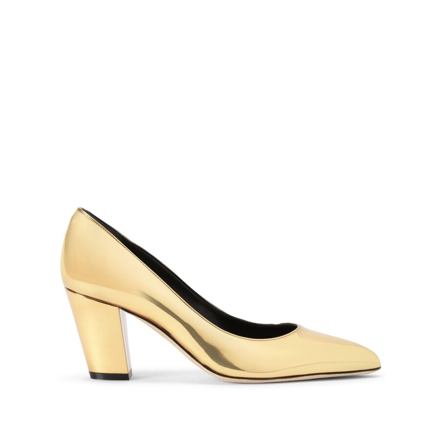 Giuseppe Zanotti Femiy 70mm Metallic-effect Pumps In Gold