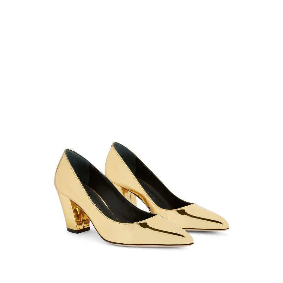 Giuseppe Zanotti Femiy 70mm Metallic-effect Pumps In Gold