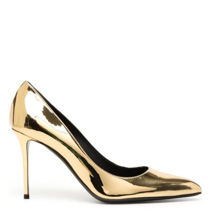 Giuseppe Zanotti Jakye 100mm Metallic-finish Pumps In Gold Tone