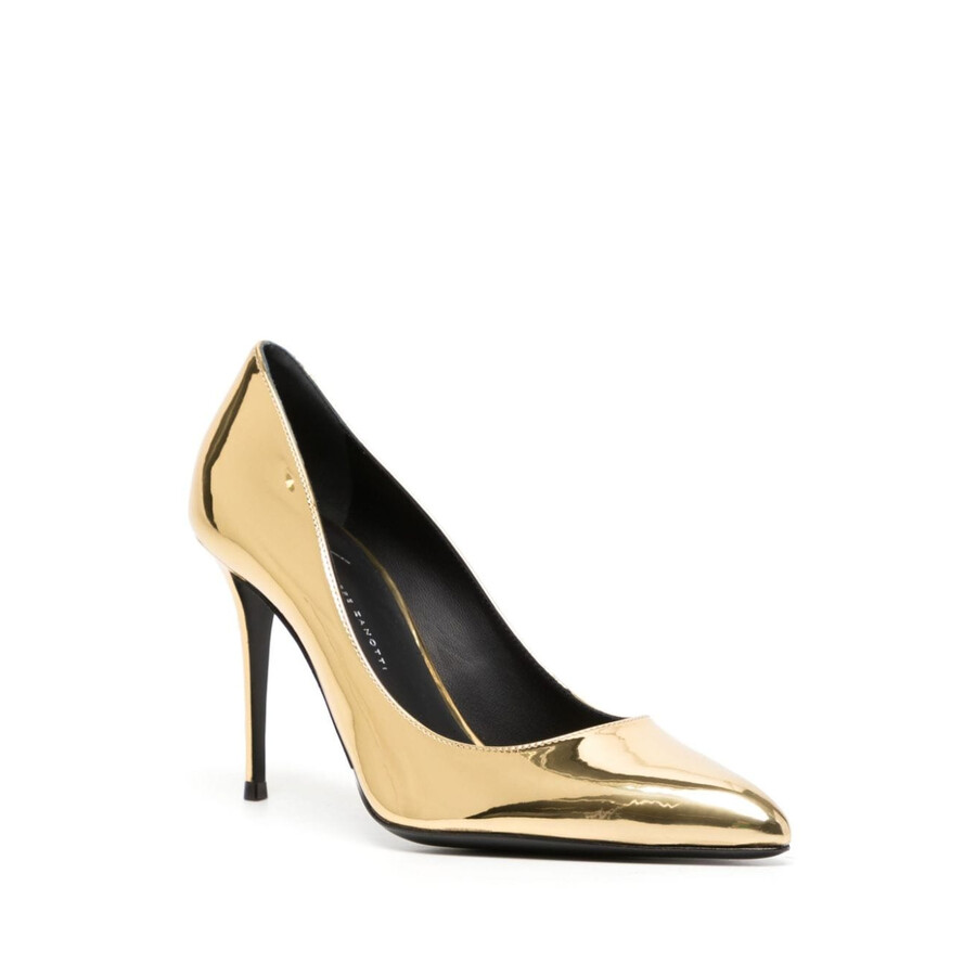 Giuseppe Zanotti Jakye 100mm Metallic-finish Pumps In Gold Tone