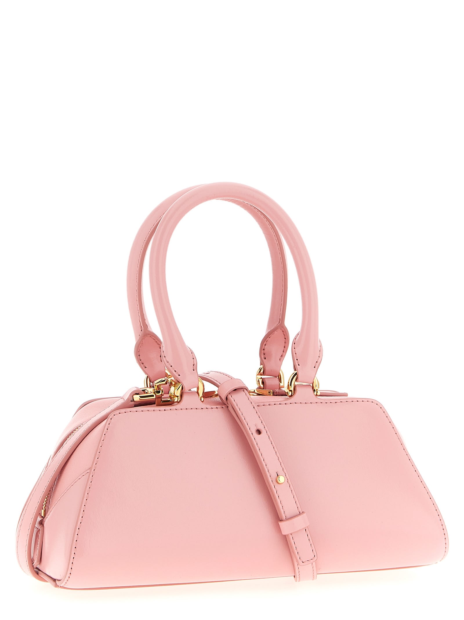 Givenchy Mini Structured Top Handle Handbag With Gold-tone Hardware In Pink