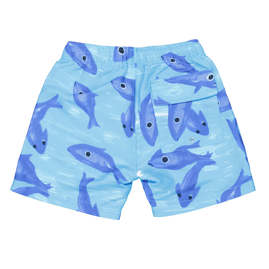 Givenchy Graphic-print Swim Shorts In Blue