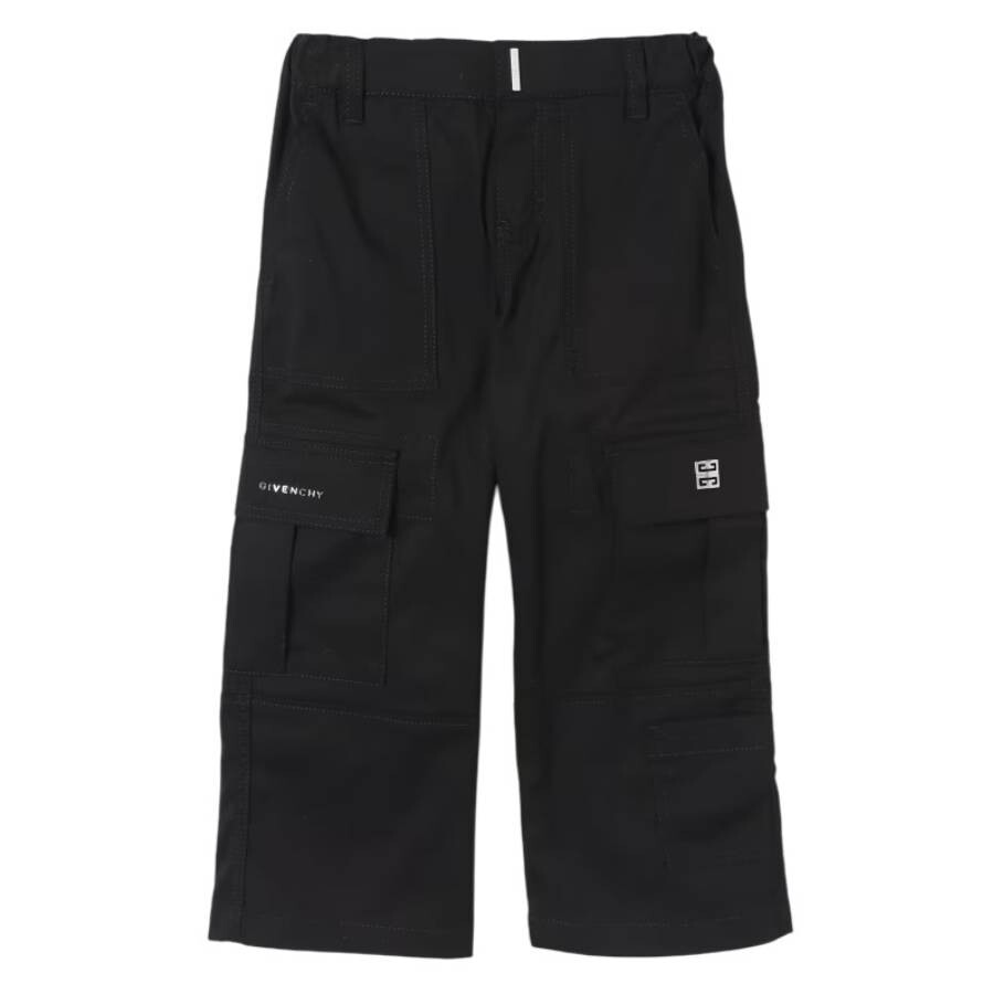 Boys Gabardine Cargo Trousers