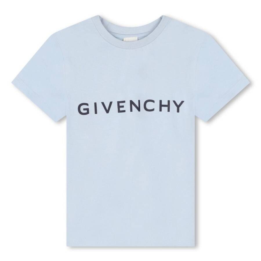 Givenchy Logo-print Cotton T-shirt In Blue