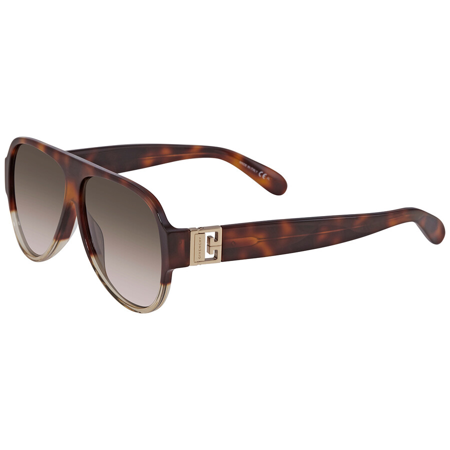 Givenchy Brown Gradient Pilot Ladies Sunglasses GV 7142/S 0C9B 58