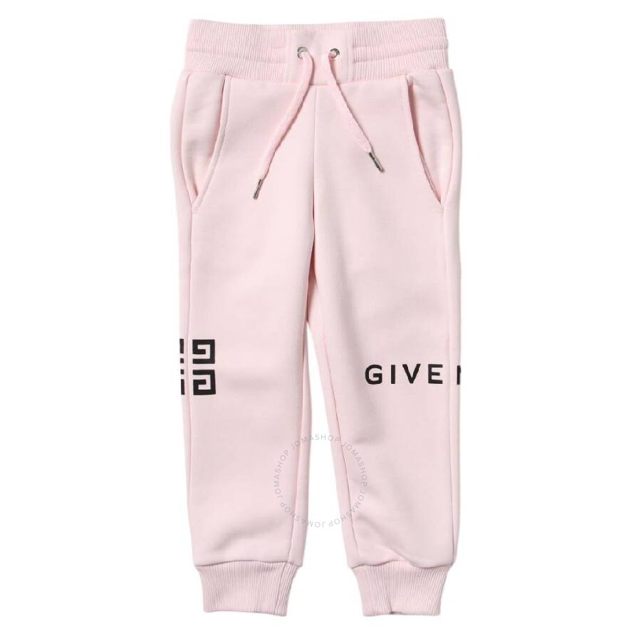Givenchy Girls Drawstring Logo-print Sweatpants In Pink