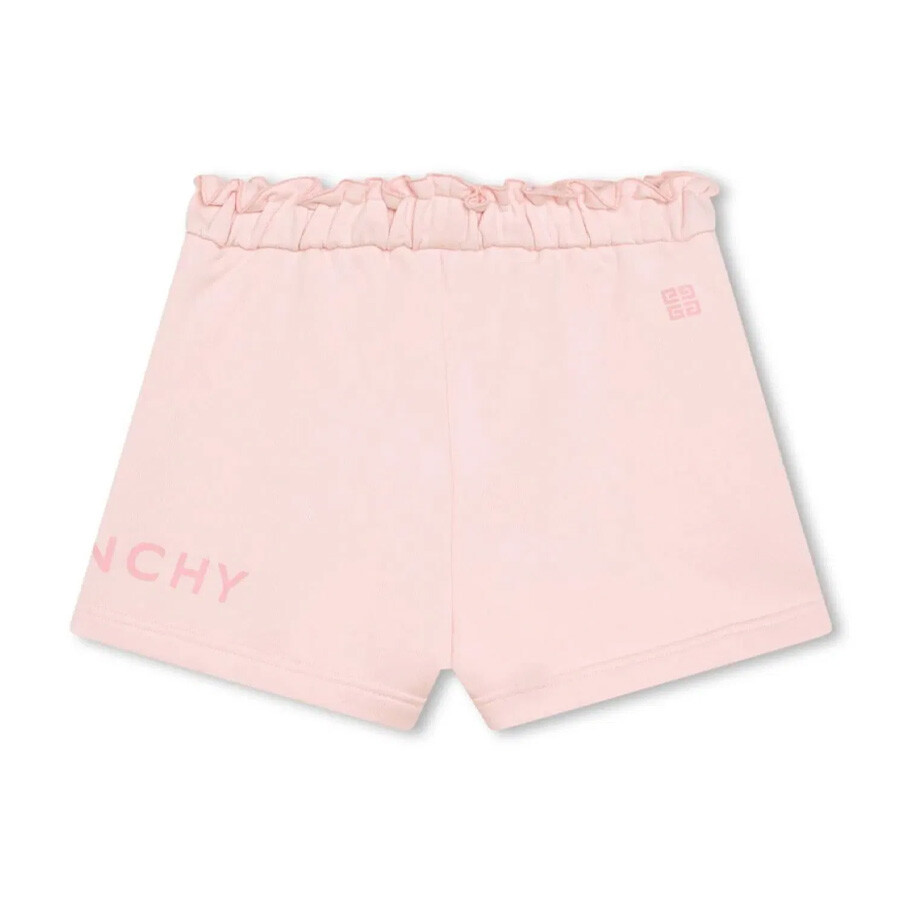 Givenchy Girls Logo Print Shorts In Pink